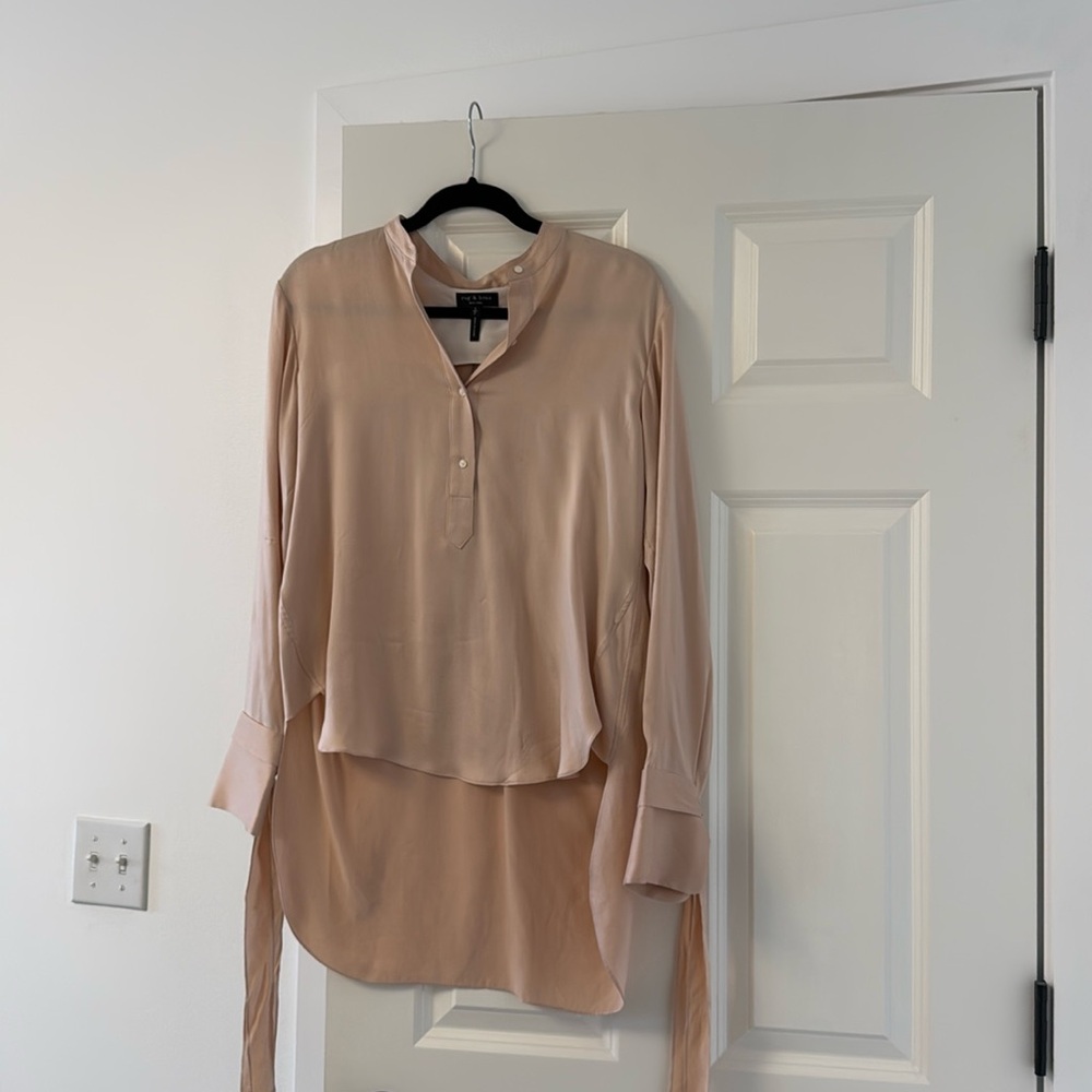 Rag and bone silk top size small